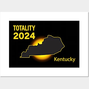 Total Solar Eclipse Kentucky State 2024 Posters and Art